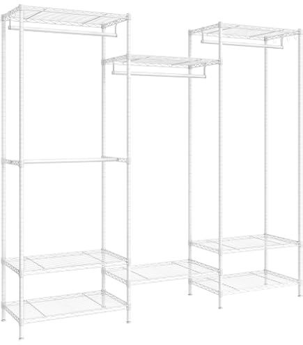 Amazon｜Amazonベーシック ハンガー ラック ワードローブ 収納 延長